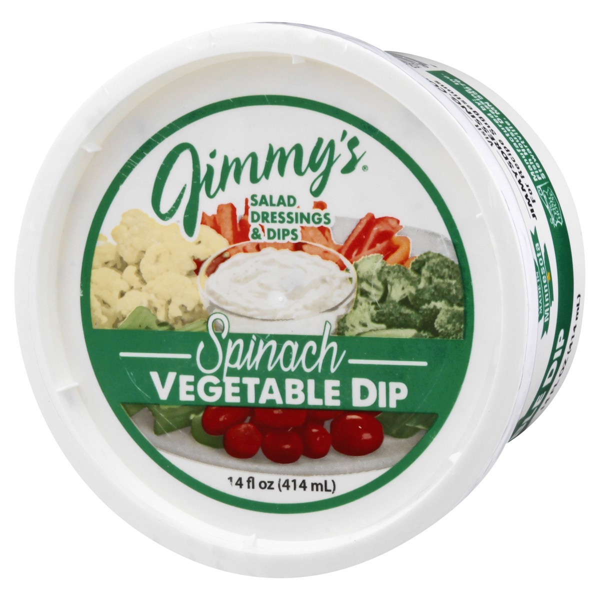 slide 4 of 12, Jimmys Spinach Vegetable Dip 14 oz, 14 fl oz