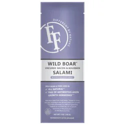 Fossilfarm Fossil Farms Wild Boar, Uncured Bacon & Bourbon Salami