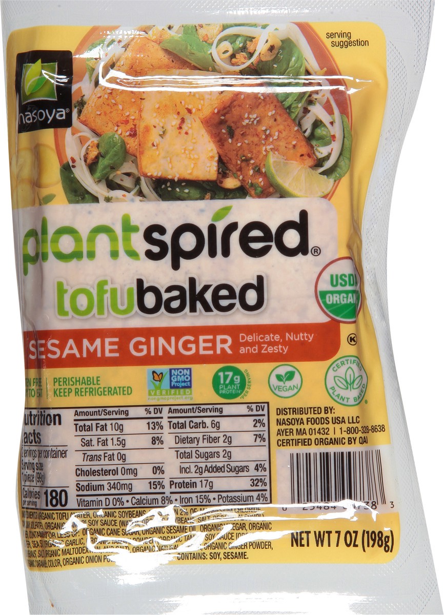 slide 9 of 11, Nasoya Baked Tofu - Sesame Ginger, 1 ct