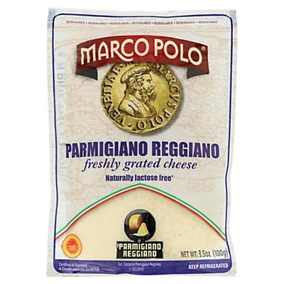 slide 1 of 1, Marco Polo Grated Parmigiano Reggiano, 3.5 oz