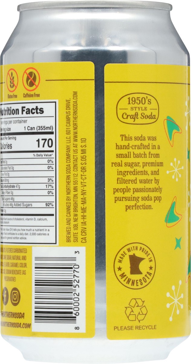 slide 11 of 13, Northern Soda Company Cane Sugar Butter Scotch Root Beer Craft Soda 12 fl oz, 