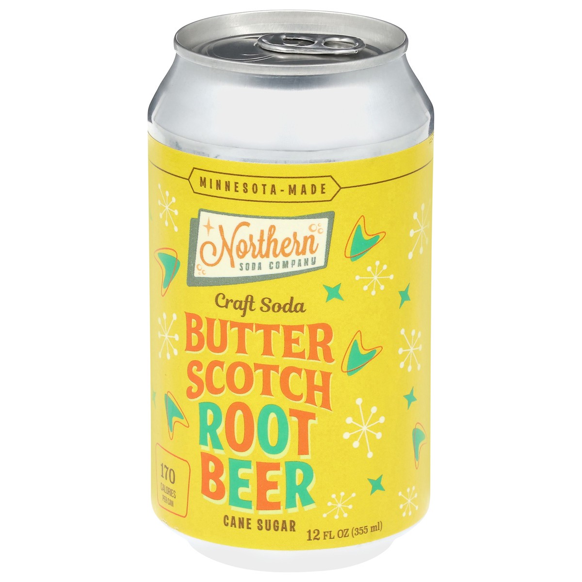 slide 9 of 13, Northern Soda Company Cane Sugar Butter Scotch Root Beer Craft Soda 12 fl oz, 