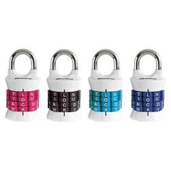 Master Lock Set Your Own WORD Combination Padlock 1535DWD, 1-1/2 inch wide