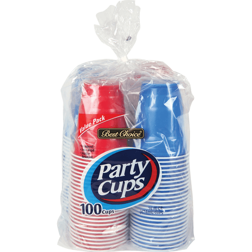 slide 1 of 1, Best Choice Party Cups, 100 ct