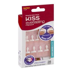 Kiss Everlasting French Nails (Square) - Real Short