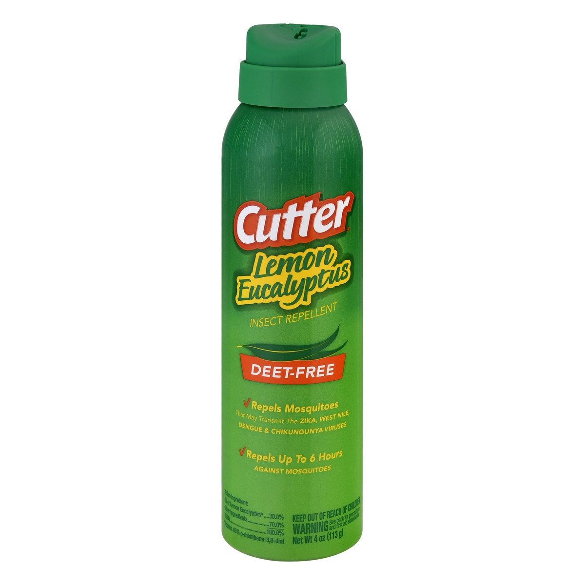slide 8 of 12, Cutter Deet Free Lemon Eucalyptus Insect Repellent 4 oz, 4 oz