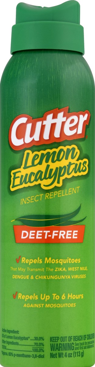 slide 9 of 12, Cutter Deet Free Lemon Eucalyptus Insect Repellent 4 oz, 4 oz