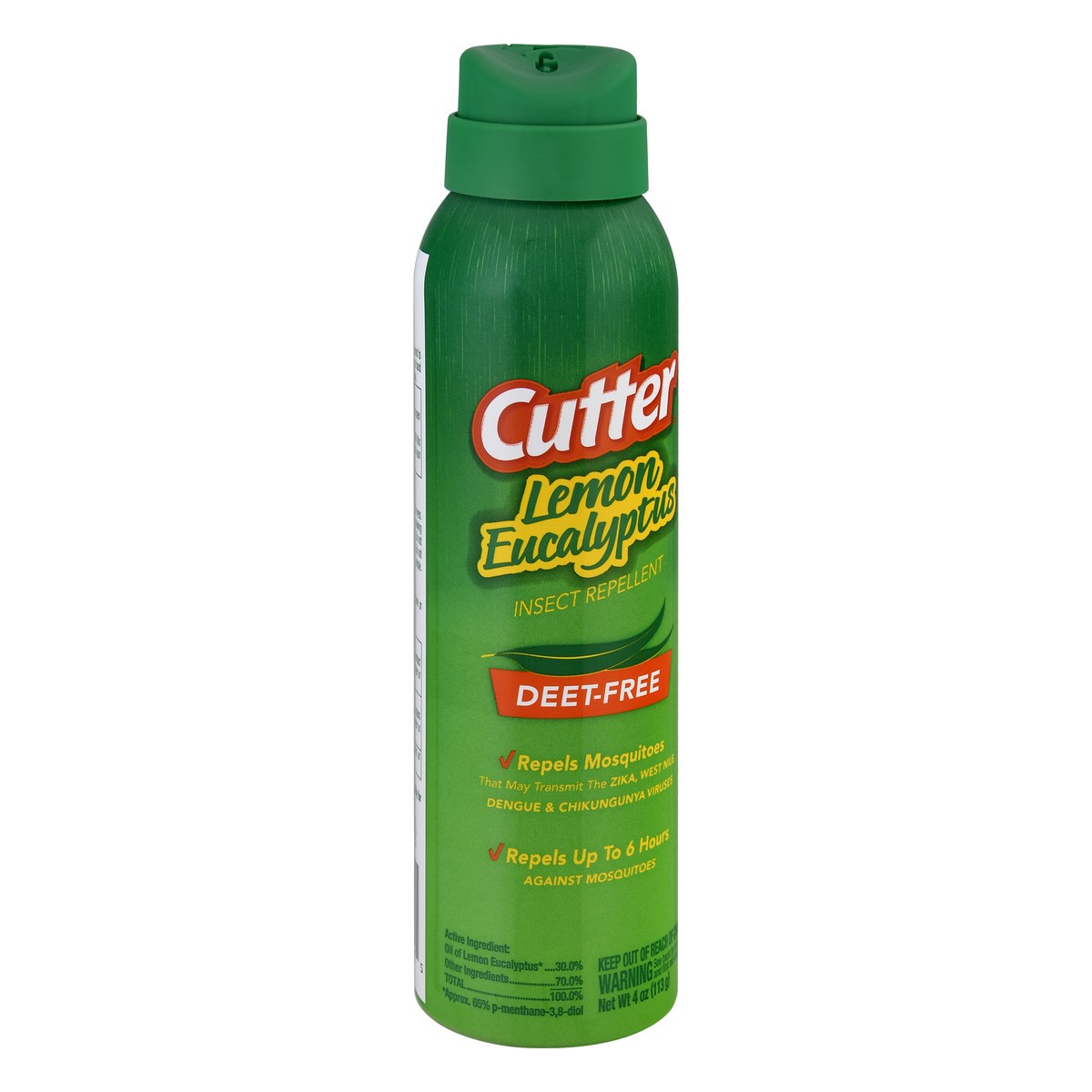 slide 12 of 12, Cutter Deet Free Lemon Eucalyptus Insect Repellent 4 oz, 4 oz