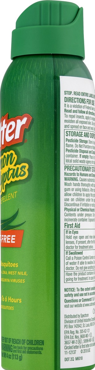slide 10 of 12, Cutter Deet Free Lemon Eucalyptus Insect Repellent 4 oz, 4 oz