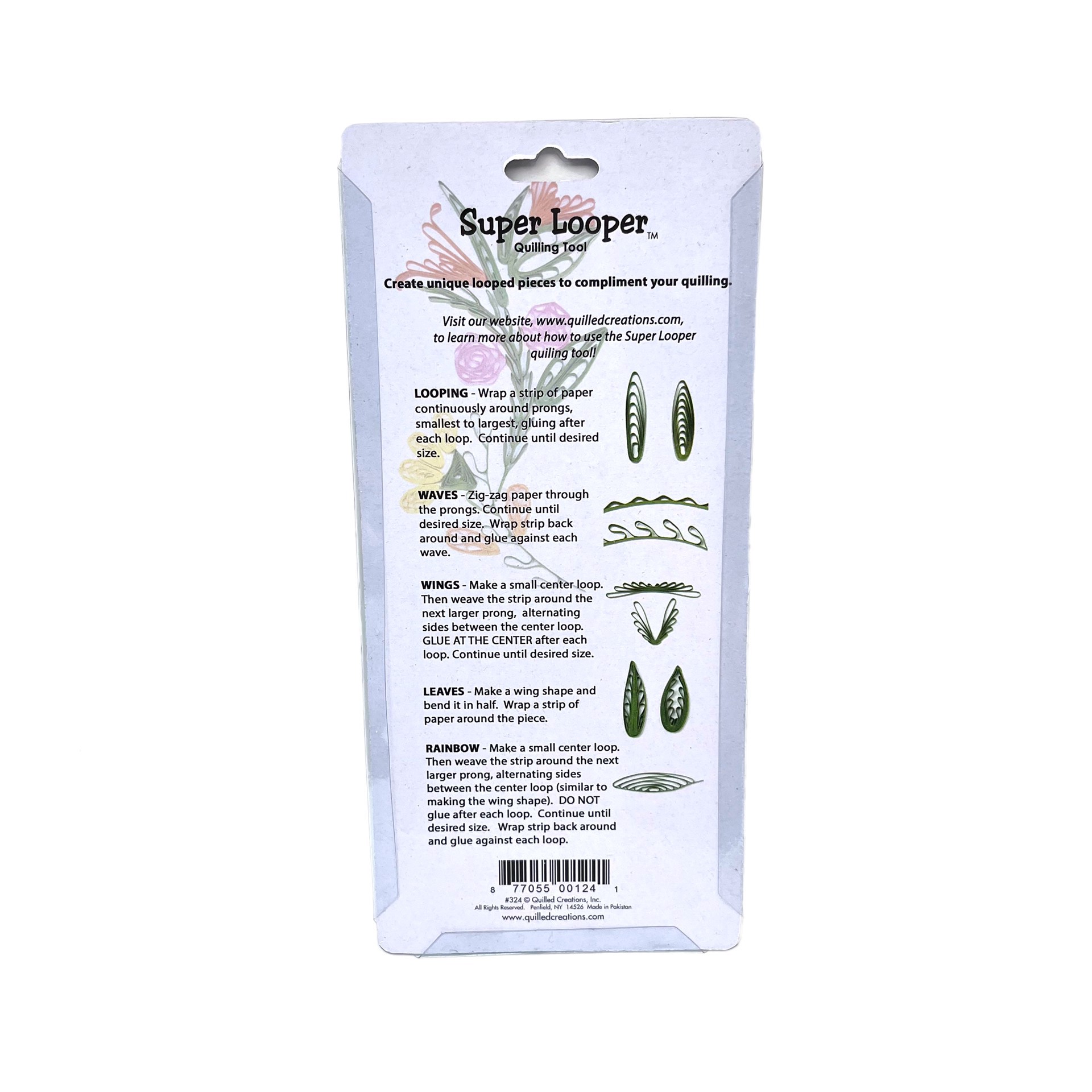 slide 3 of 4, Quilled Creations Super Looper Quilling Tool, 8 in x 2 in