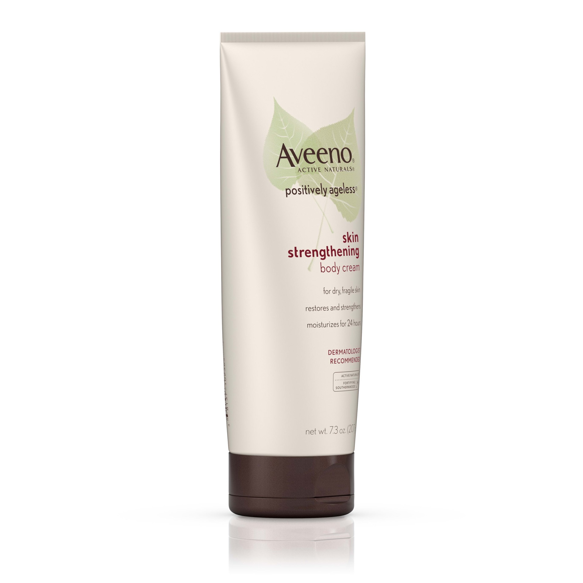 slide 5 of 5, AVEENO POSITIVELY AGELESS Skin Strengthening Body Cream, 7.3 Oz, 7.3 oz