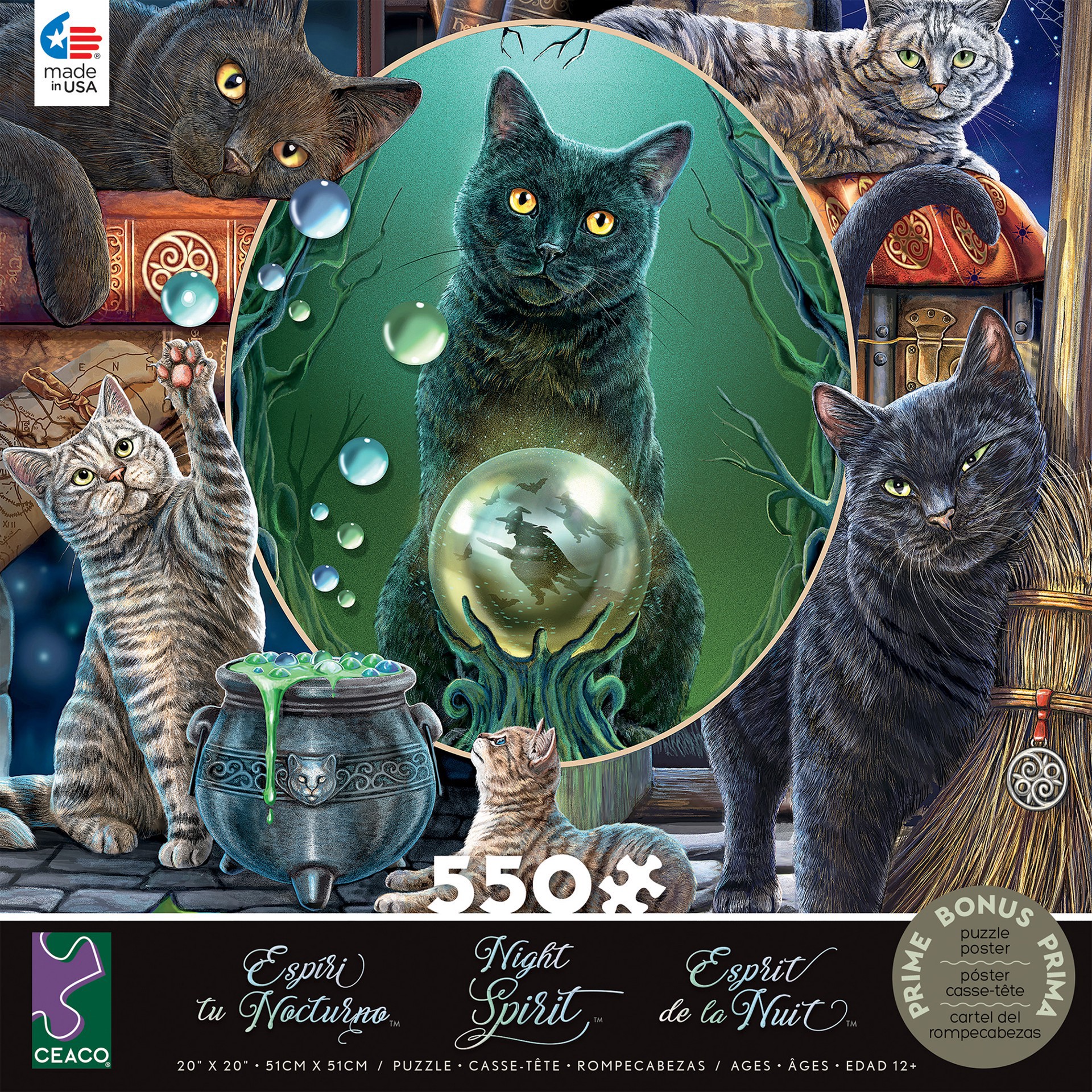 slide 16 of 19, Ceaco Assorted Animals 550-Piece Jigsaw Puzzle, 550 ct