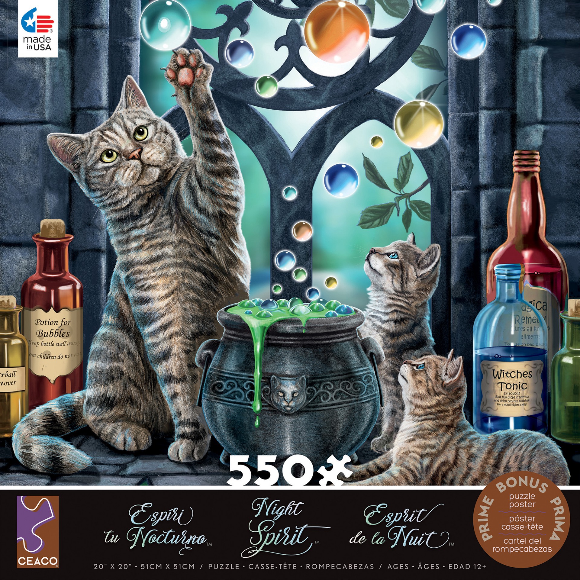 slide 13 of 19, Ceaco Assorted Animals 550-Piece Jigsaw Puzzle, 550 ct