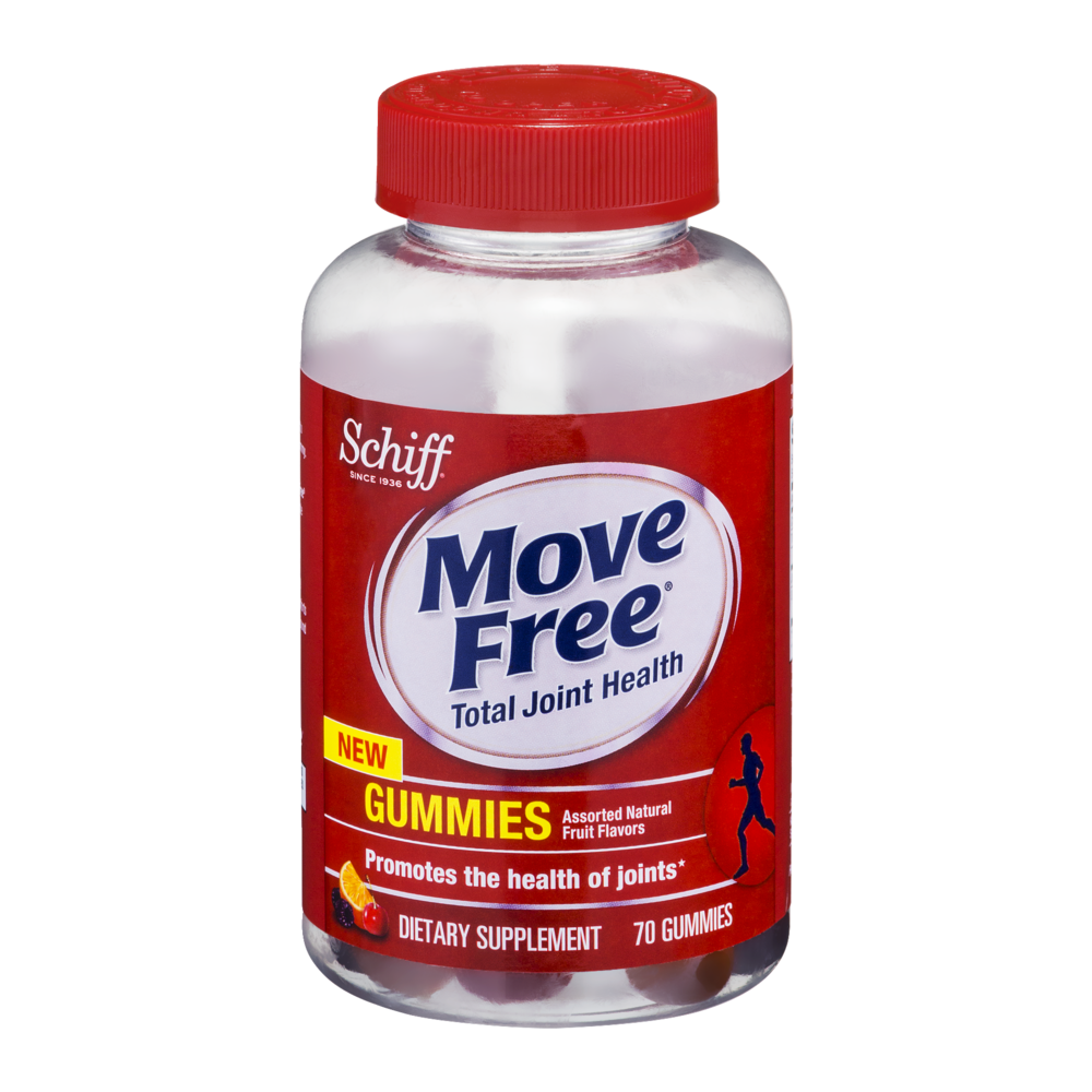 slide 1 of 1, Move Free Gummies With Hyaluronic Acid And Uniflex, 70 ct