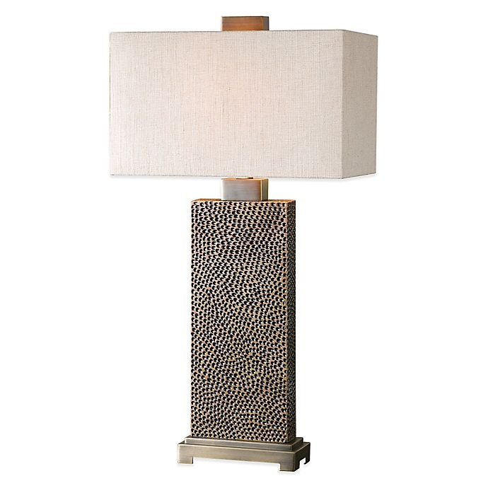 slide 1 of 1, Uttermost Canfield Table Lamp - Bronze with Linen Shade, 1 ct