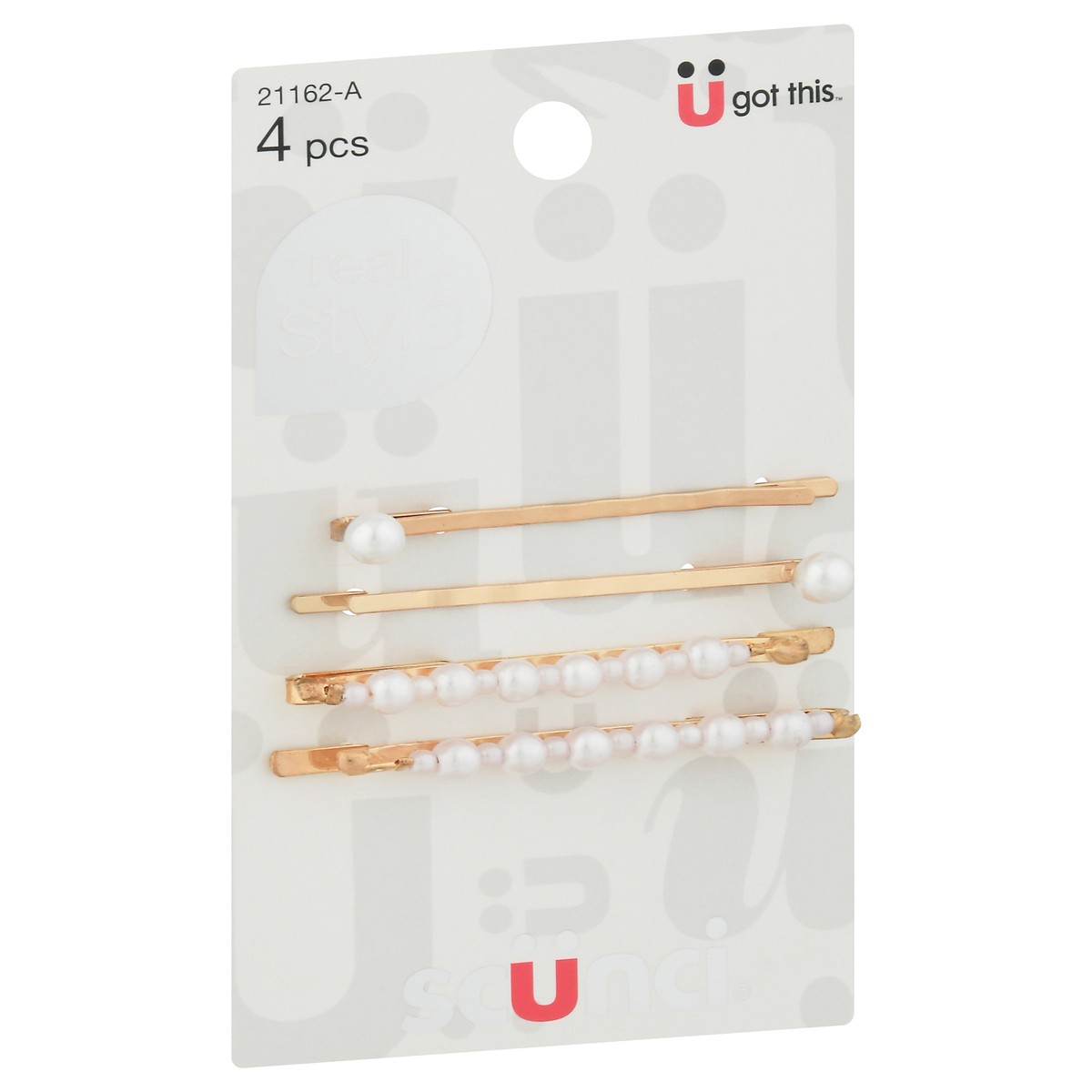 slide 4 of 9, scünci U Got This Real Style Bobby Pins 4 ea, 4 ct