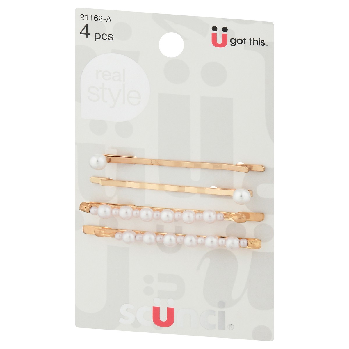 slide 8 of 9, scünci U Got This Real Style Bobby Pins 4 ea, 4 ct