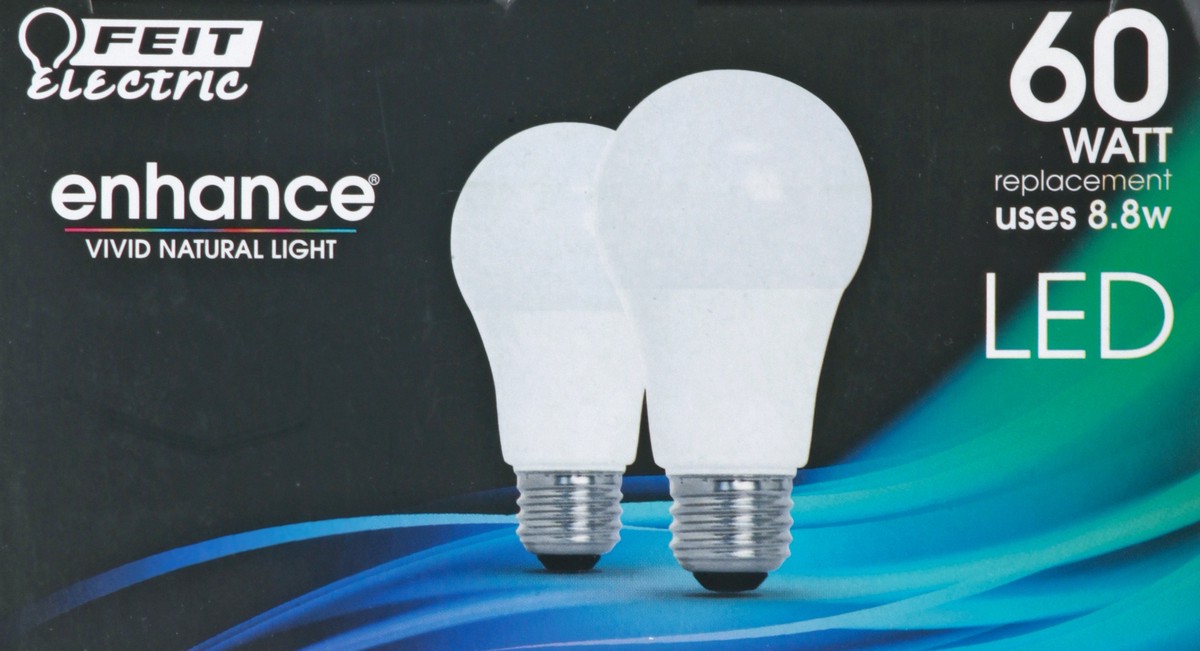 slide 3 of 11, Feit Electric Enhance LED 8.8 Watts Daylight Light Bulbs 2 ea, 2 ct
