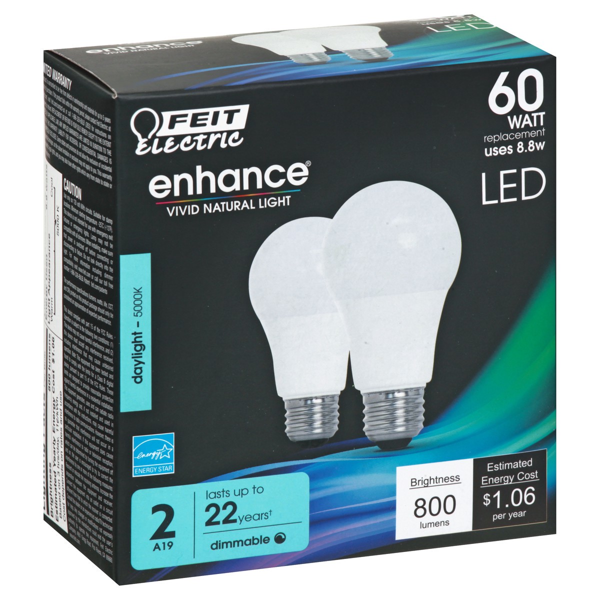 slide 4 of 11, Feit Electric Enhance LED 8.8 Watts Daylight Light Bulbs 2 ea, 2 ct