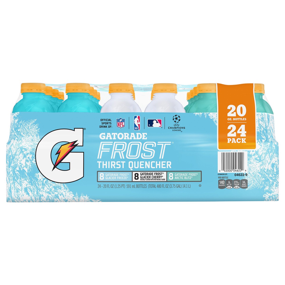 slide 1 of 3, Gatorade Frost Thirst Quencher Variety 20 Fl Oz 24 Count, 24 ct; 20 oz