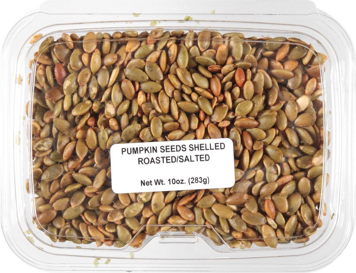 slide 9 of 13, JLM Manufacturing Shelled Roasted/Salted Pumpkin Seeds 10 oz, 10 oz