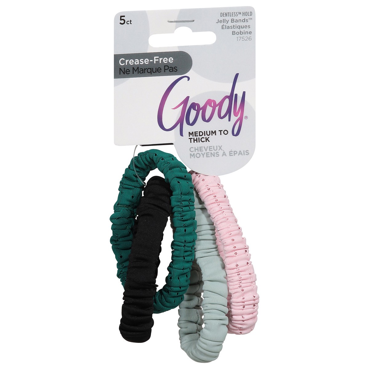 slide 12 of 13, Goody Crease-Free Medium to Thick Scrunchies 5 ea, 5 ct