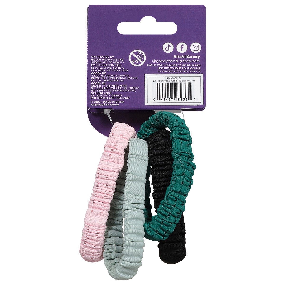 slide 3 of 13, Goody Crease-Free Medium to Thick Scrunchies 5 ea, 5 ct