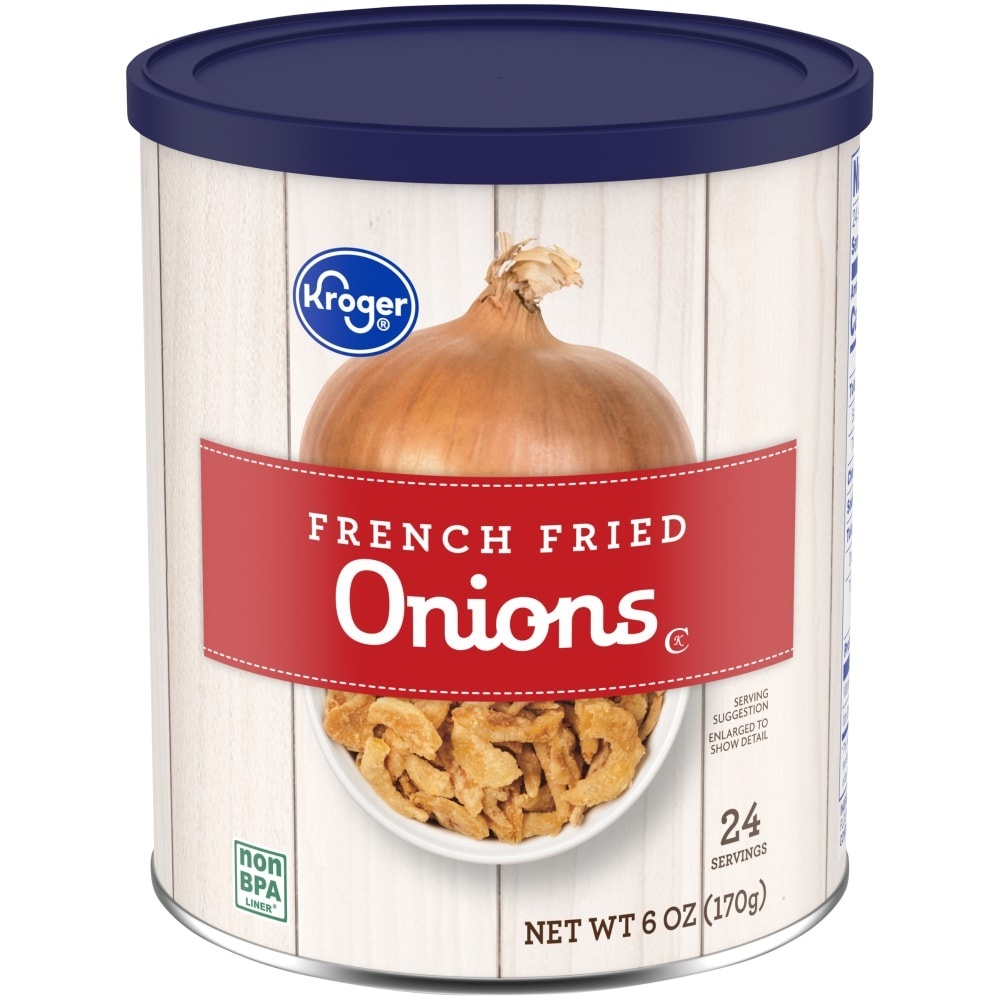 slide 1 of 1, Kroger French Fried Onions, 6 oz