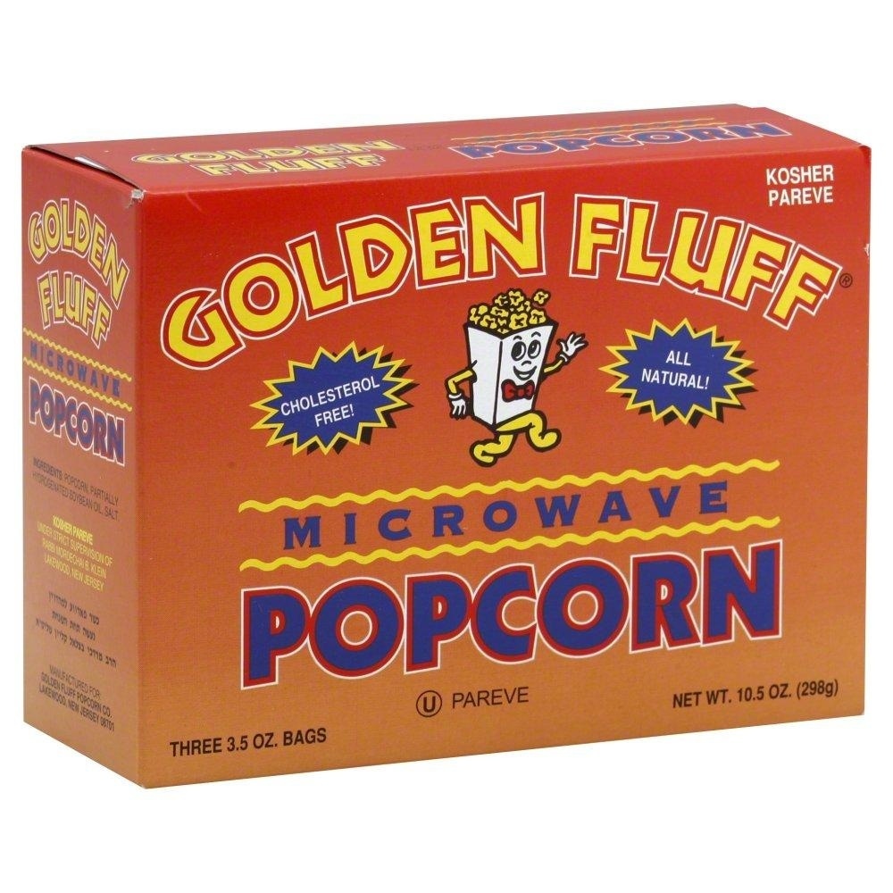 slide 1 of 1, Golden Fluff Microwave Popcorn, 3 ct; 3.5 oz