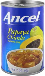 NON BRAND Ancel Papaya Chunks In Heavy Syrup (Can)