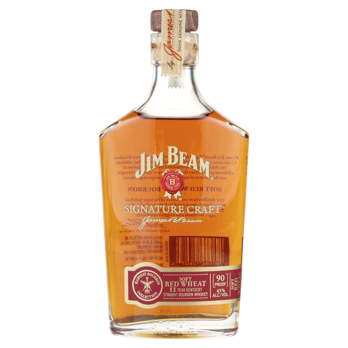 slide 1 of 5, Jim Beam Signature Craft Soft Red Wheat Bourbon Whiskey, 375 ml