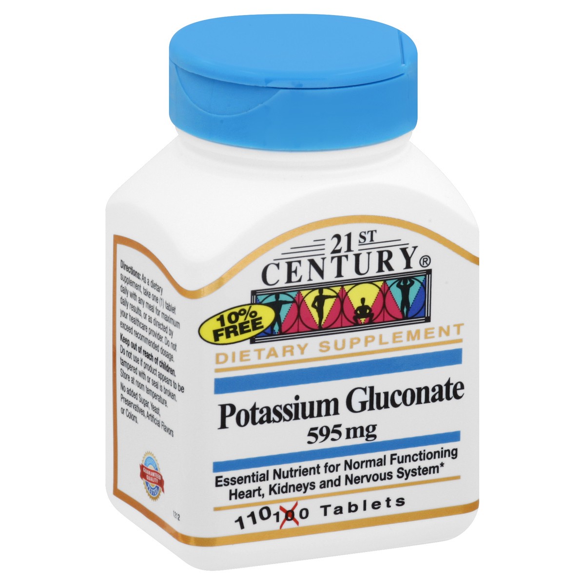 slide 6 of 6, 21st Century Potassium Gluconate 110 ea, 110 ct
