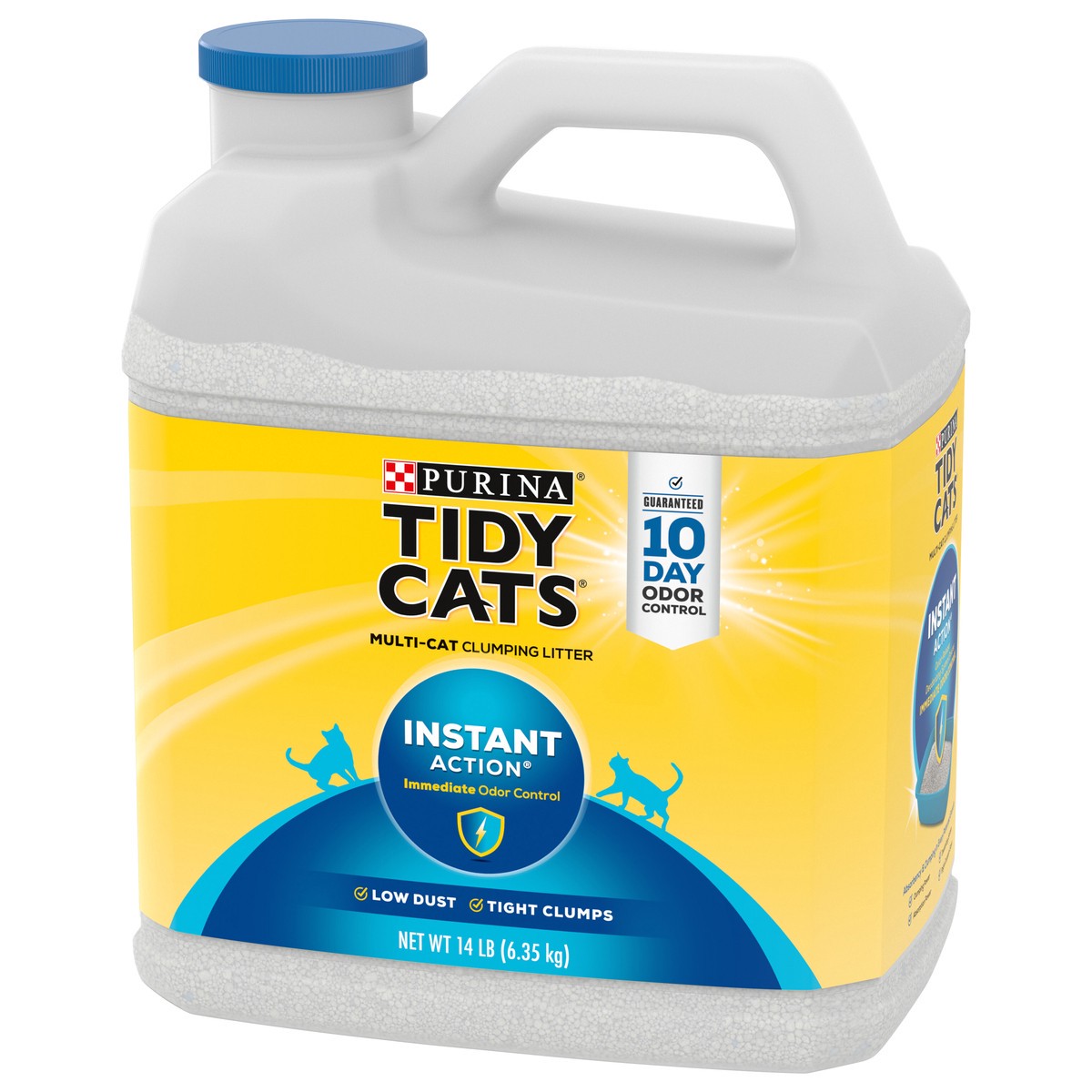 slide 4 of 9, Tidy Cats Purina Tidy Cats Clumping Cat Litter, Instant Action Multi Cat Litter, 14 lb