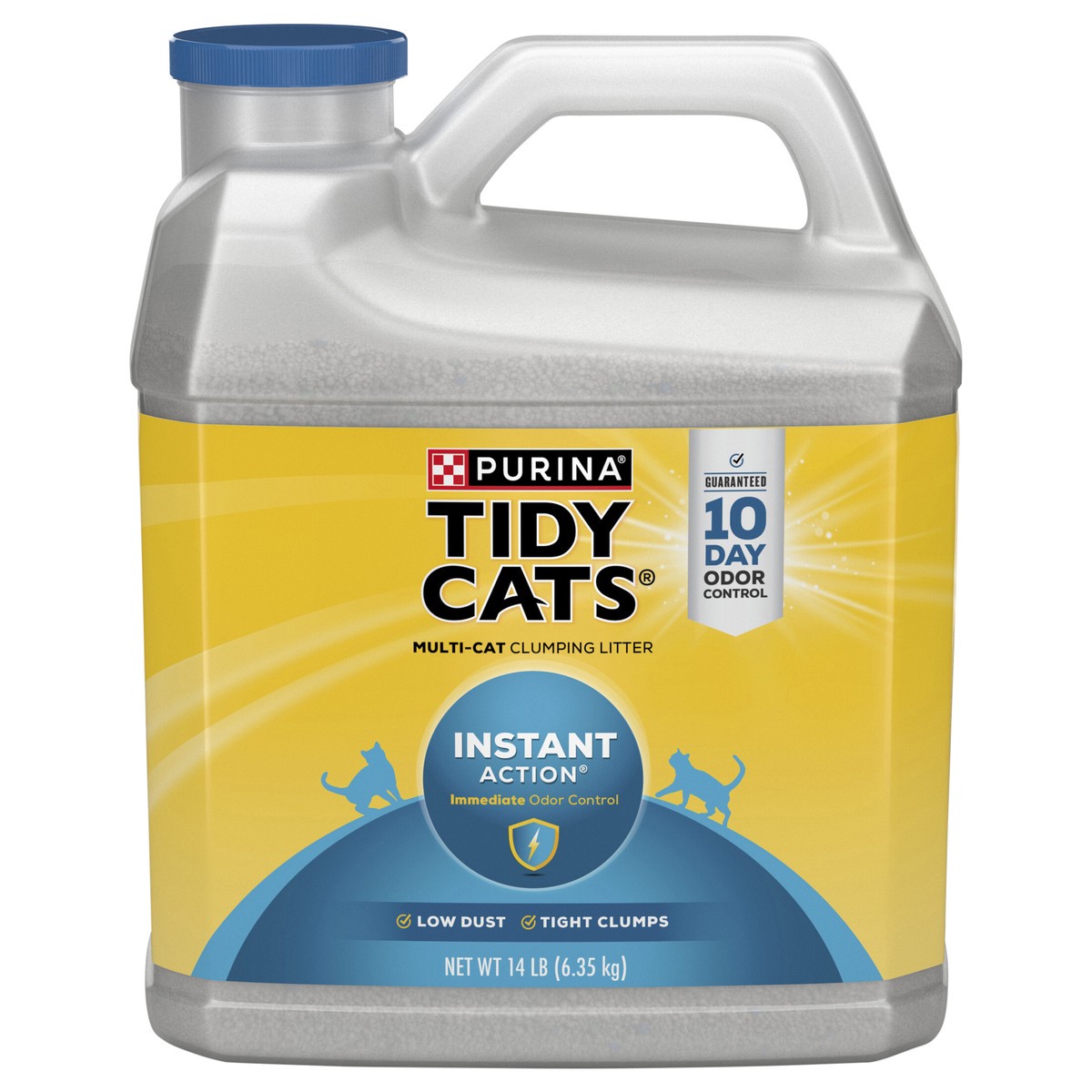 slide 1 of 9, Tidy Cats Purina Tidy Cats Clumping Cat Litter, Instant Action Multi Cat Litter, 14 lb