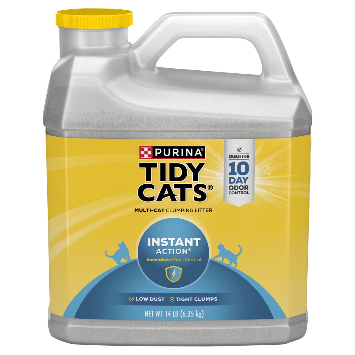 slide 1 of 9, Tidy Cats Purina Tidy Cats Clumping Cat Litter, Instant Action Multi Cat Litter - 14 lb. Jug, 14 lb