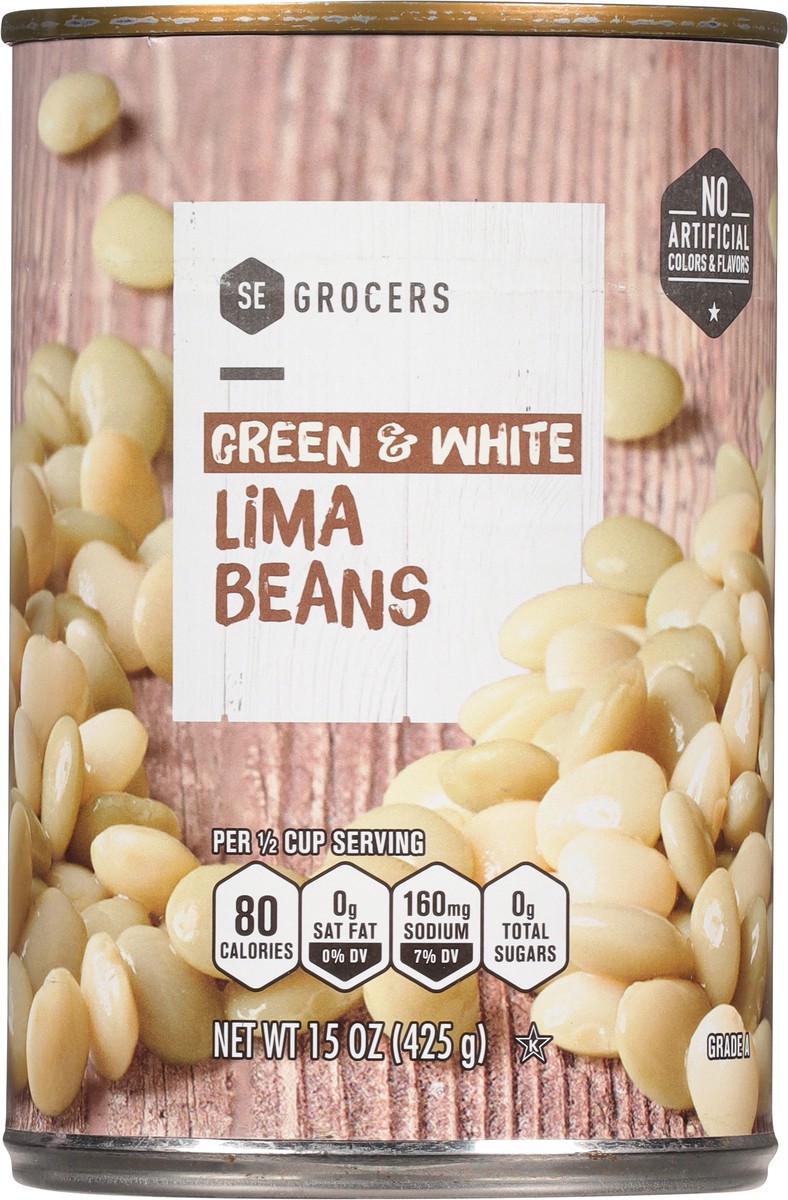 slide 6 of 11, SE Grocers Lima Beans Green & White, 15 oz