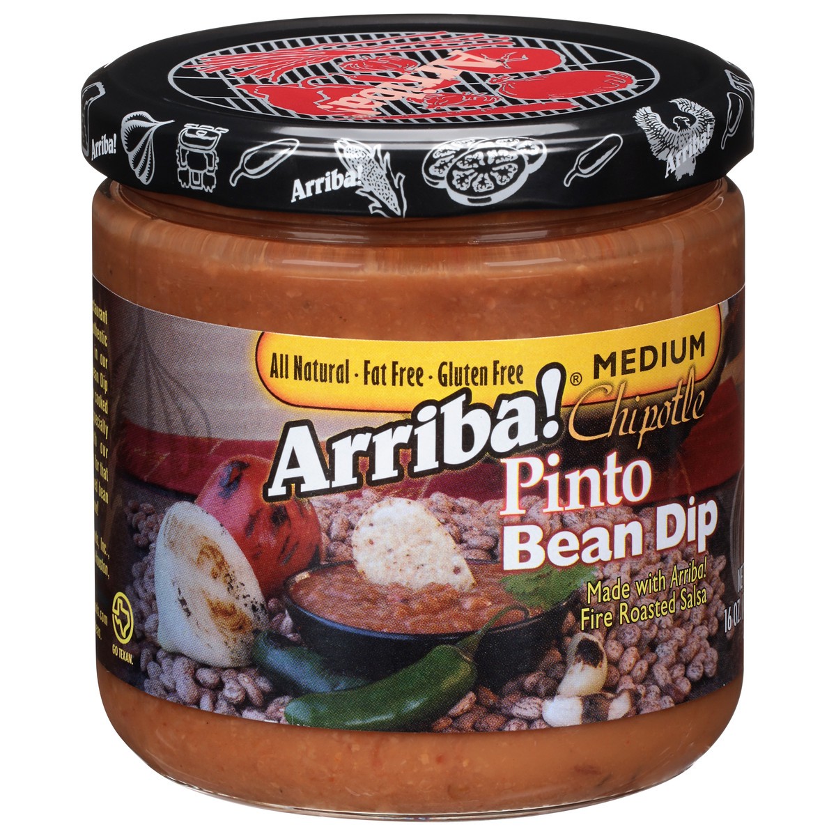 slide 2 of 9, Arriba! Medium Chipotle Pinto Bean Dip 16 oz, 16 oz