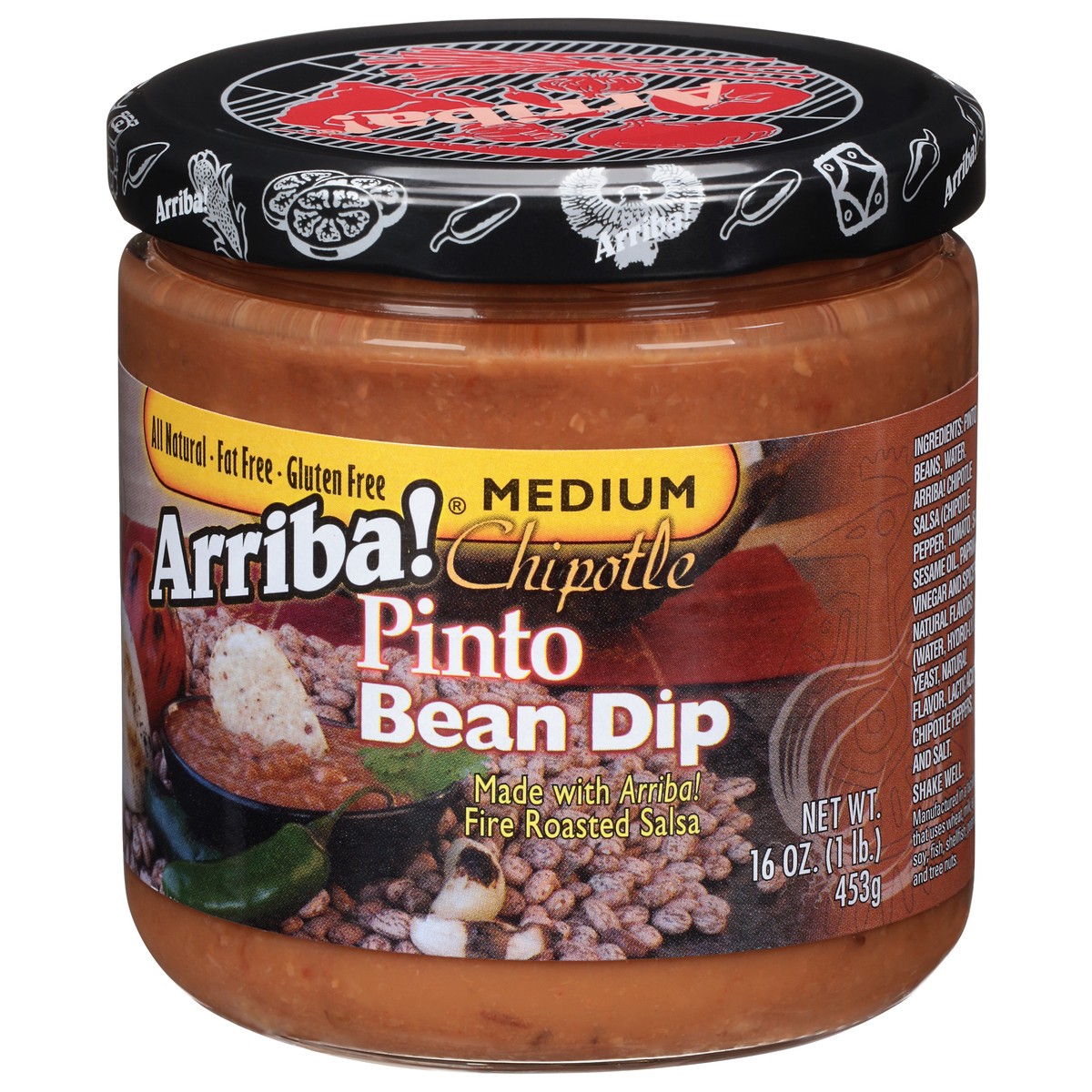 slide 3 of 9, Arriba! Medium Chipotle Pinto Bean Dip 16 oz, 16 oz