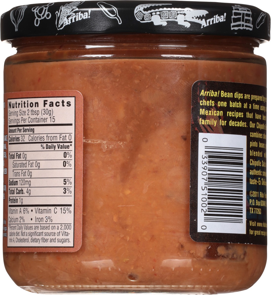 slide 5 of 9, Arriba! Medium Chipotle Pinto Bean Dip 16 oz, 16 oz