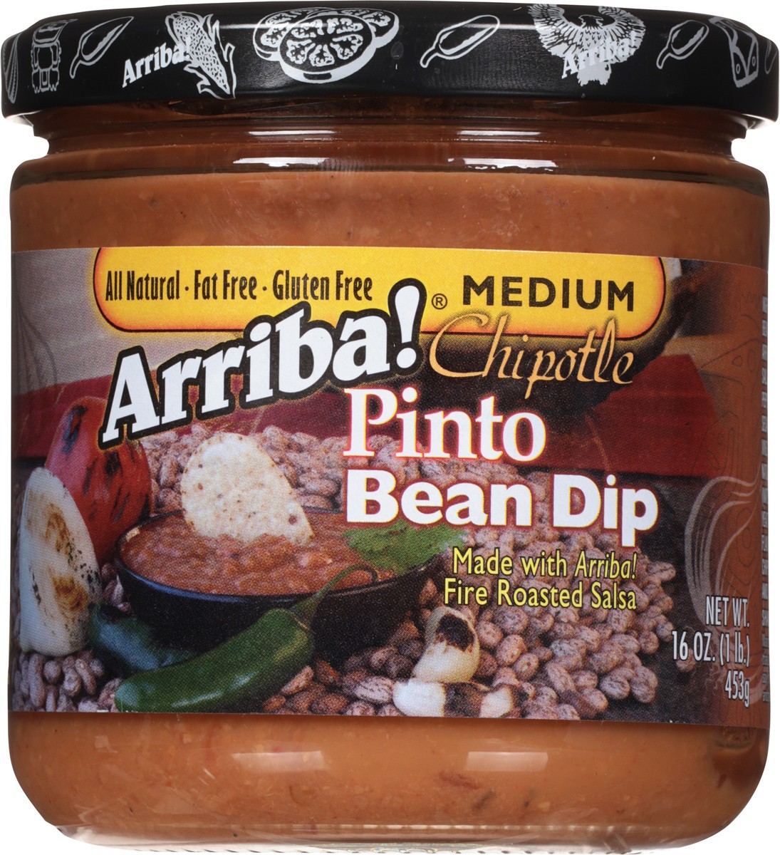 slide 6 of 9, Arriba! Medium Chipotle Pinto Bean Dip 16 oz, 16 oz