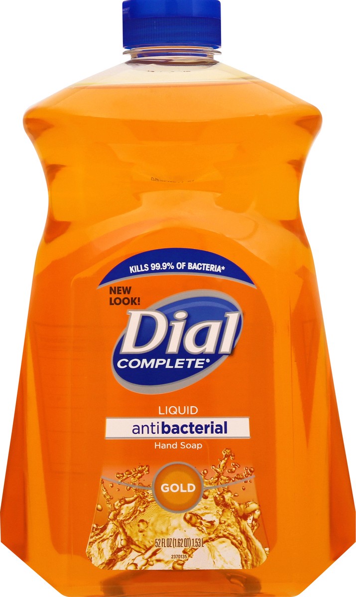 slide 1 of 2, Dial Antibacterial Liquid Hand Soap Refill, Gold, 52 fl oz, 52 fl oz