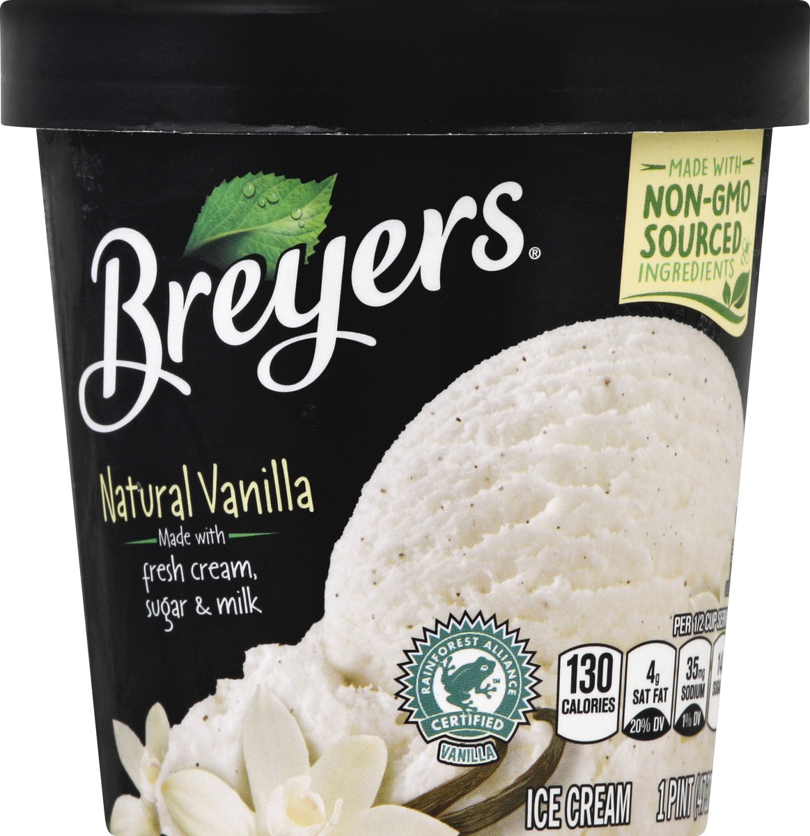 slide 1 of 4, Breyers Ice Cream 1 pt, 1 pint