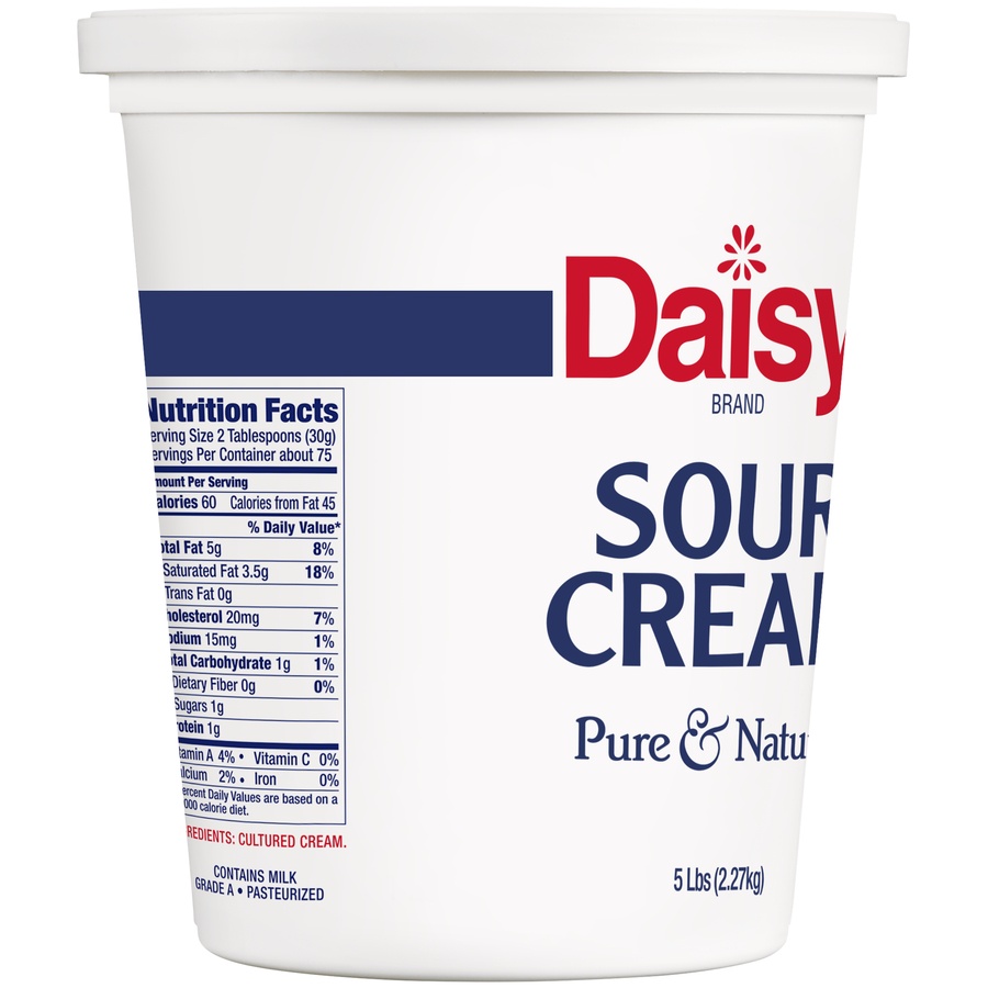 slide 2 of 8, DAISY Cream Sour Pure Gr A, 5 lb
