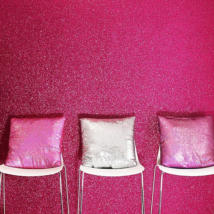 slide 5 of 8, Arthouse Sequin Sparkle Wallpaper - Hot Pink, 1 ct