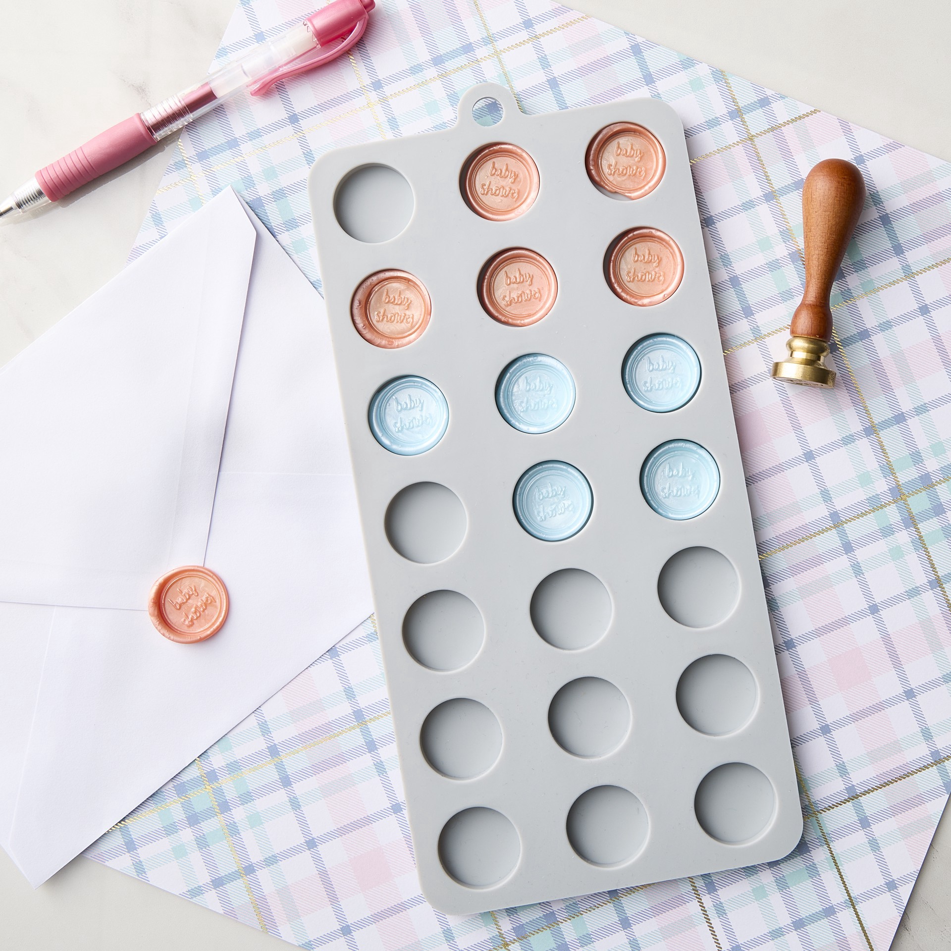 slide 5 of 5, Wax Stamp Silicone Mold By Recollections, 10 in x 4.7 in