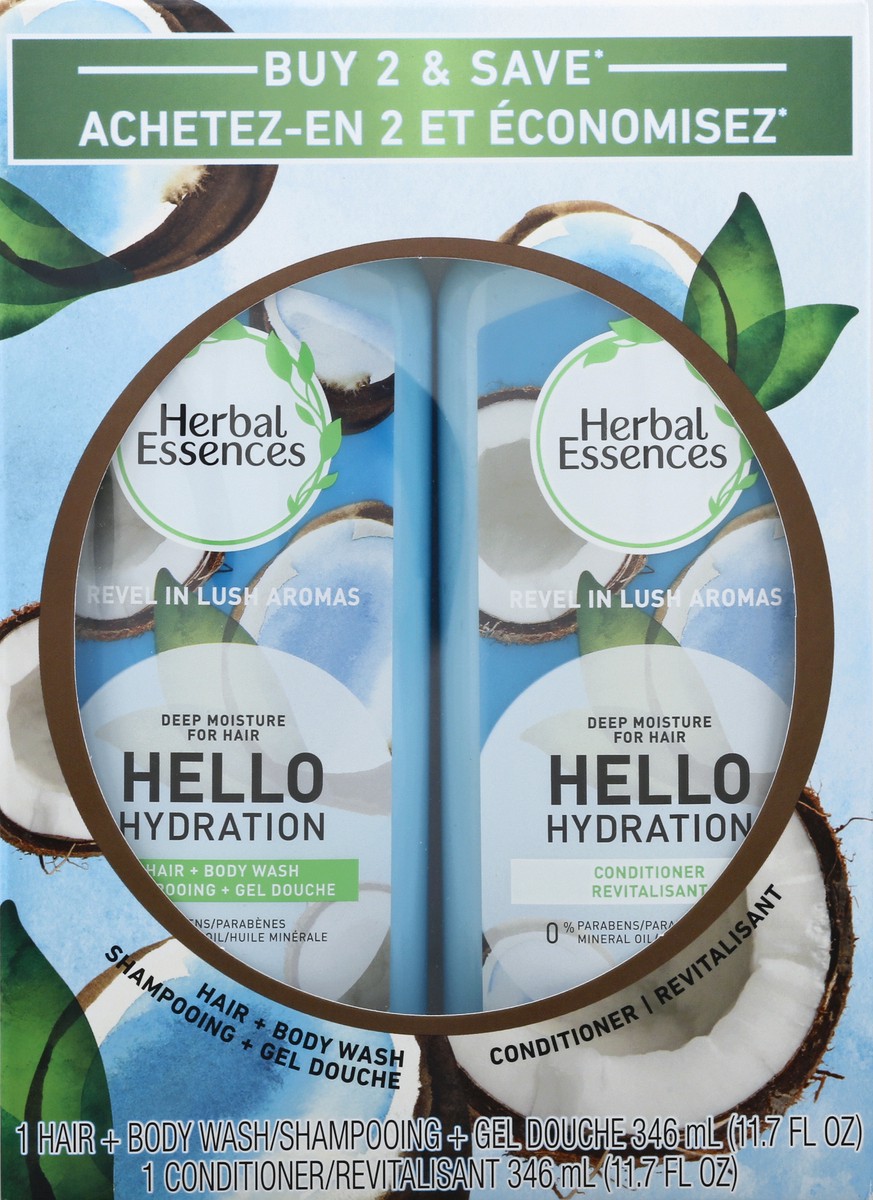 slide 1 of 9, Herbal Essences Hello Hydration Hair + Body Wash & Conditioner, 1 ct