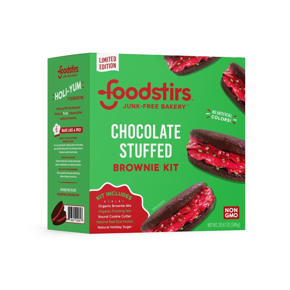 slide 1 of 1, Foodstirs Limited Edition Chocolate Stuffed Brownie Baking Kit, 20.67 oz