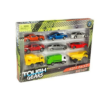 slide 1 of 1, Tough Gears Cars, 9 ct