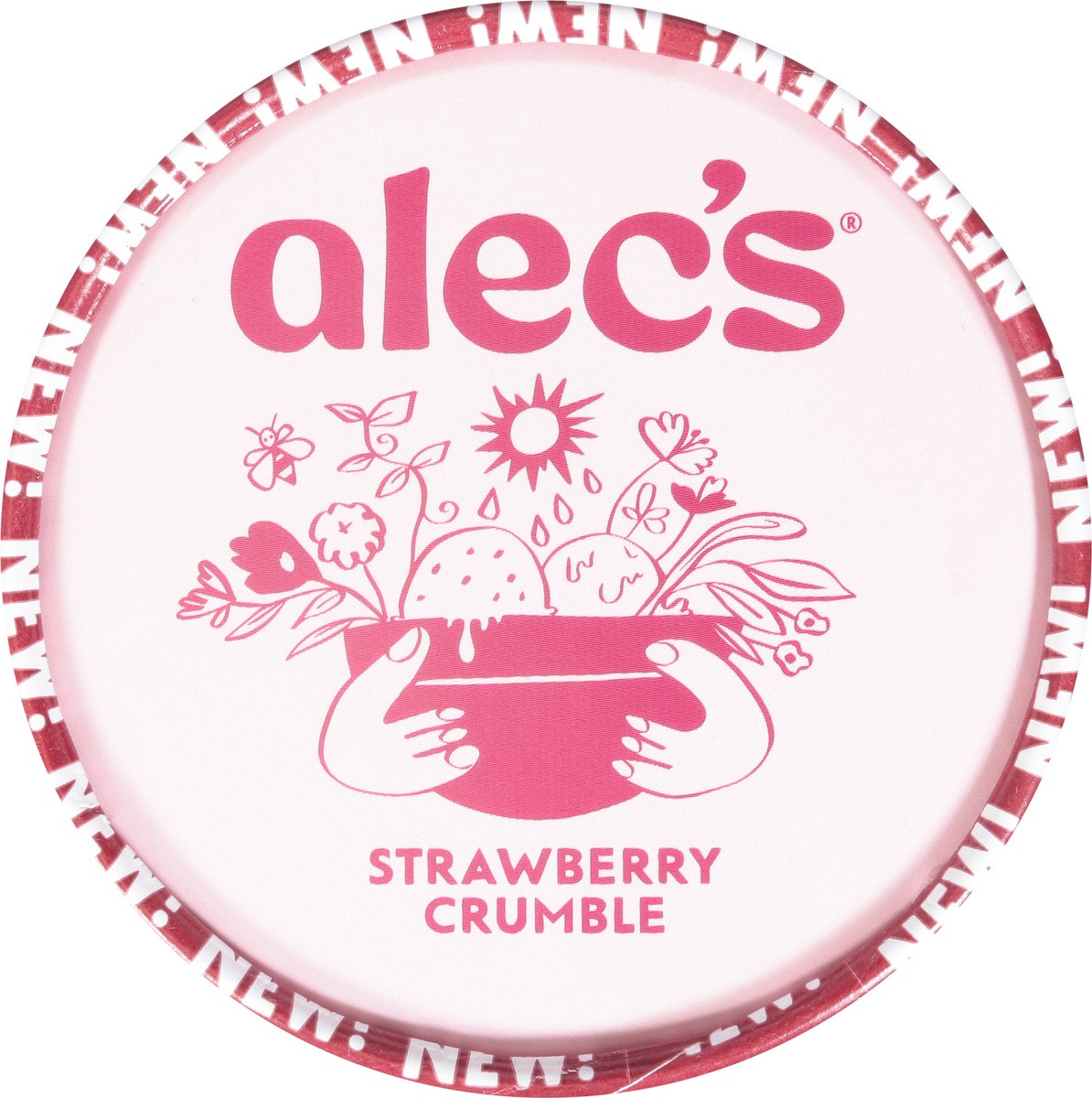slide 3 of 13, Alec's Strawberry Crumble Ice Cream 14 fl oz, 14 fl oz