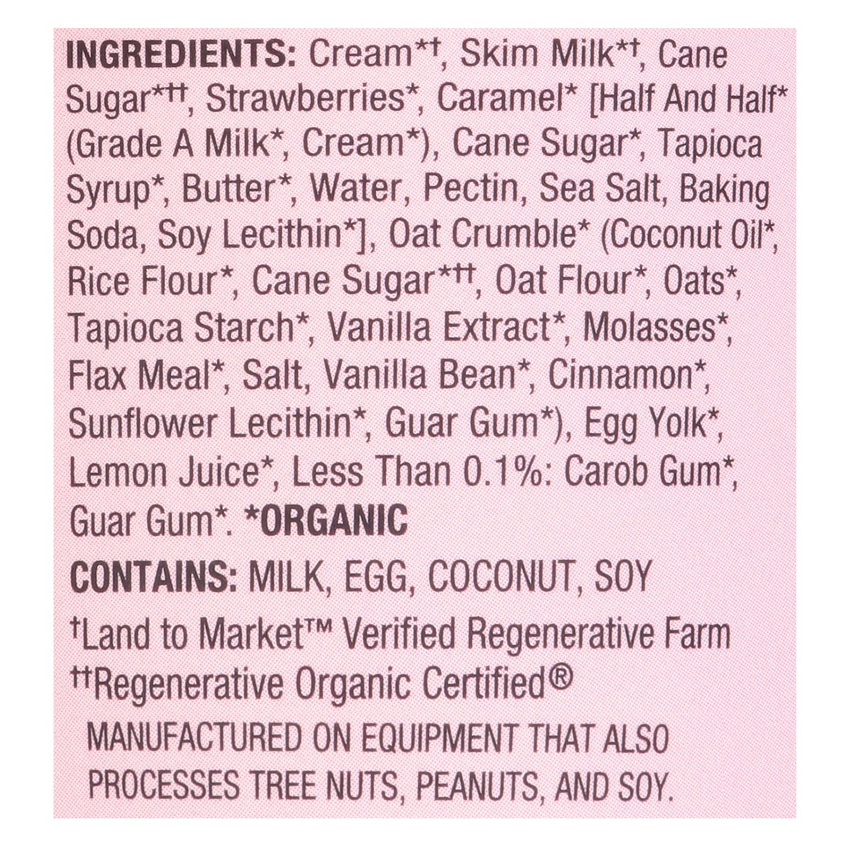 slide 10 of 13, Alec's Strawberry Crumble Ice Cream 14 fl oz, 14 fl oz